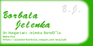 borbala jelenka business card